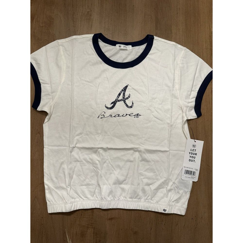 Atlanta Braves 47 DAINTY BOBBY‎ WOMENS FRANKLIN TEE SHIRT Small NWT MLB NEW S